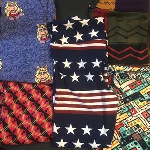 5 pr l/xl Lularoe kids leggings miss piggy Disney